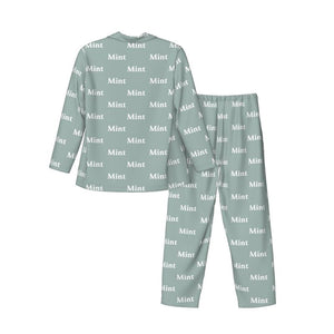 オリジナルパジャマ - 名前入り 男性 パジャマセット カスタム長袖パジャマ