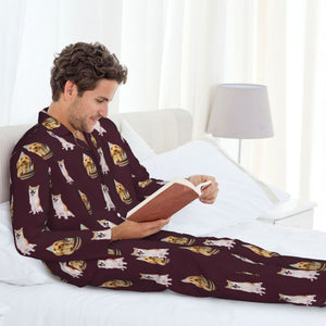 写真でつくるオリジナルパジャマセット 男性 カスタム長袖パジャマ
