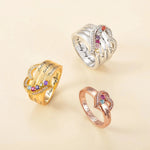 画像をギャラリービューアに読み込む, 誕生石ハートファミリーリング指輪 オーダーメイド 名入れ｜家族・夫婦・誕生日・記念日
