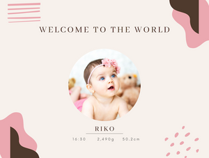 出産祝いに 写真と名前で作る大判ブランケット 女の子 男の子 赤ちゃん ベイビー★ 最高のギフト★ PINK 10/05