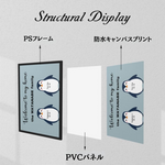 画像をギャラリービューアに読み込む, 名入れウェルカムキャンバスボード｜ 家族・子供の名前対応 色・人数選べる リビング・玄関に最適 A3サイズ ｜ペンギン Penguin
