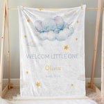 画像をギャラリービューアに読み込む, 出産祝いに名前入り大判ブランケット 女の子 男の子 赤ちゃん ベイビー★ 最高のギフト★眠い象  11/08
