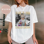 将图片加载到图库查看器，【写真カスタム】オーダーメイド 写真プリント T シャツ Made in 生年 LIMITED EDITION レトロヴィンテージ風 オーバーサイズ 誕生日プレゼント 世界に 1 枚だけのオリジナル T シャツ
