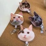 画像をギャラリービューアに読み込む, ペット写真バッジリール｜犬・猫・お子さま オーダーメイド 名前入り 伸縮 名札クリップ
