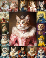 画像をギャラリービューアに読み込む, うちの子 ペットが西洋肖像画風になるペットキャンバスアート｜ギフト・記念日にも - シリーズ CAT
