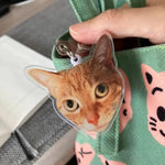 画像をギャラリービューアに読み込む, ペット写真バッジリール｜犬・猫・お子さま オーダーメイド 名前入り 伸縮 名札クリップ

