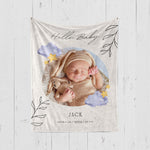 画像をギャラリービューアに読み込む, 出産祝いに 写真と名前で作る大判ブランケット 女の子 男の子 赤ちゃん ベイビー★ 最高のギフト★花柄3 -  11/08
