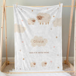 画像をギャラリービューアに読み込む, 出産祝いに名前入り大判ブランケット 女の子 男の子 赤ちゃん ベイビー★ 最高のギフト★羊  11/08
