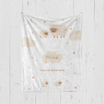 画像をギャラリービューアに読み込む, 出産祝いに名前入り大判ブランケット 女の子 男の子 赤ちゃん ベイビー★ 最高のギフト★羊  11/08
