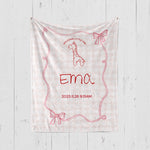 画像をギャラリービューアに読み込む, 出産祝いに名前入り大判ブランケット 女の子 男の子 赤ちゃん ベイビー★ 最高のギフト★レトロスタイル  11/08
