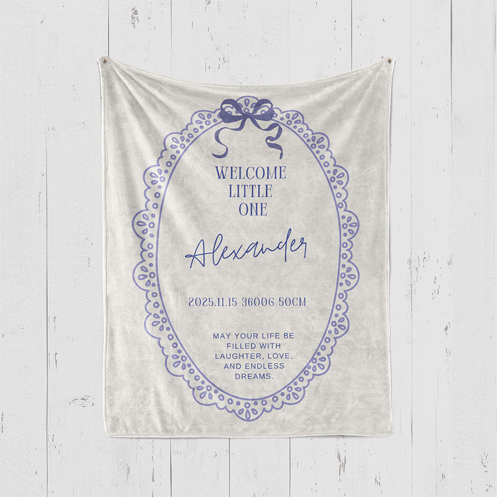 出産祝いに名前入り大判ブランケット 女の子 男の子 赤ちゃん ベイビー★ 最高のギフト★レトロスタイル 3 - 11/08