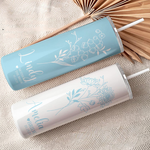 画像をギャラリービューアに読み込む, 【オーダーメイド 】誕生花 × 名入れ ステンレスタンブラー 550ml/20oz
