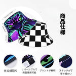 将图片加载到图库查看器，ペット写真でつくるオリジナルリバーシブル 反射素材 バケットハット  - 18下地色 ハワイアンスタイル
