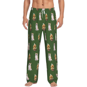 ペット写真でつくるオリジナルパジャマパンツ - 男性 カスタムパジャマ- 21下地色