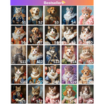 画像をギャラリービューアに読み込む, うちの子 ペットが西洋肖像画風になるペットキャンバスアート｜ギフト・記念日にも Cat 4
