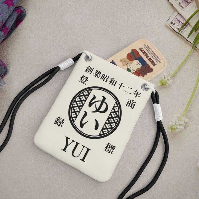 NEW【オーダーメイド】名前入り☆商店風☆名前入りショルダースマホポーチ ♪  斜め掛け ミニバッグ  ギフトにも最適