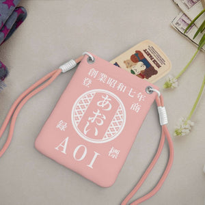 NEW【オーダーメイド】名前入り☆商店風☆名前入りショルダースマホポーチ ♪  斜め掛け ミニバッグ  ギフトにも最適