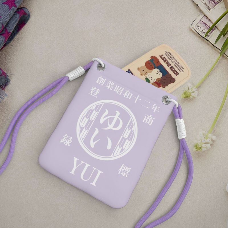NEW【オーダーメイド】名前入り☆商店風☆名前入りショルダースマホポーチ ♪  斜め掛け ミニバッグ  ギフトにも最適
