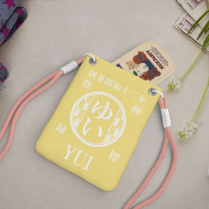 NEW【オーダーメイド】名前入り☆商店風☆名前入りショルダースマホポーチ ♪  斜め掛け ミニバッグ  ギフトにも最適