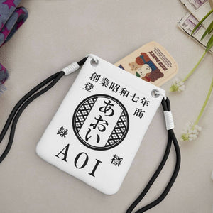 NEW【オーダーメイド】名前入り☆商店風☆名前入りショルダースマホポーチ ♪  斜め掛け ミニバッグ  ギフトにも最適