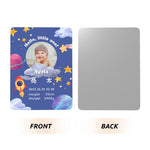 画像をギャラリービューアに読み込む, 【オーダーメイド】命名書 メタル ネームプレート 写真入り 名入れ オーダー 出産祝い・ベビー記念・ 内祝い ｜ 星 宇宙
