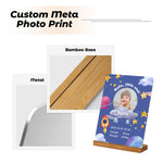 画像をギャラリービューアに読み込む, 【オーダーメイド】命名書 メタル ネームプレート 写真入り 名入れ オーダー 出産祝い・ベビー記念・ 内祝い ｜ 星 宇宙
