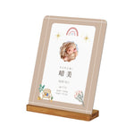 画像をギャラリービューアに読み込む, 【オーダーメイド】命名書 メタル ネームプレート 写真入り 名入れ オーダー 出産祝い・ベビー記念・ 内祝い ｜ シンプルデザイン 2
