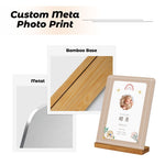 画像をギャラリービューアに読み込む, 【オーダーメイド】命名書 メタル ネームプレート 写真入り 名入れ オーダー 出産祝い・ベビー記念・ 内祝い ｜ シンプルデザイン 2
