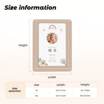 画像をギャラリービューアに読み込む, 【オーダーメイド】命名書 メタル ネームプレート 写真入り 名入れ オーダー 出産祝い・ベビー記念・ 内祝い ｜ シンプルデザイン 2
