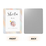 画像をギャラリービューアに読み込む, 【オーダーメイド】命名書 メタル ネームプレート 写真入り 名入れ オーダー 出産祝い・ベビー記念・ 内祝い ｜ シンプルデザイン 3
