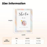 画像をギャラリービューアに読み込む, 【オーダーメイド】命名書 メタル ネームプレート 写真入り 名入れ オーダー 出産祝い・ベビー記念・ 内祝い ｜ シンプルデザイン 3
