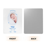 画像をギャラリービューアに読み込む, 【オーダーメイド】命名書 メタル ネームプレート 写真入り 名入れ オーダー 出産祝い・ベビー記念・ 内祝い ｜ シンプルデザイン 4
