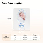 画像をギャラリービューアに読み込む, 【オーダーメイド】命名書 メタル ネームプレート 写真入り 名入れ オーダー 出産祝い・ベビー記念・ 内祝い ｜ シンプルデザイン 4
