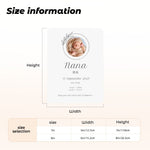 画像をギャラリービューアに読み込む, 【オーダーメイド】命名書 メタル ネームプレート 写真入り 名入れ オーダー 出産祝い・ベビー記念・ 内祝い ｜ シンプルデザイン 6
