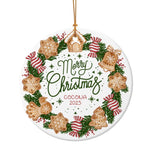 将图片加载到图库查看器，2025クリスマス限定！オーダーメイド クリスマスオーナメント｜名前入り・陶器製｜ジンジャーブレッド
