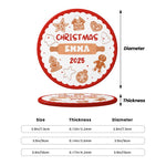 将图片加载到图库查看器，2025クリスマス限定！オーダーメイド クリスマスオーナメント｜名前入り・陶器製｜ジンジャーブレッド 2
