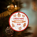 将图片加载到图库查看器，2025クリスマス限定！オーダーメイド クリスマスオーナメント｜名前入り・陶器製｜ジンジャーブレッド 2
