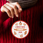 将图片加载到图库查看器，2025クリスマス限定！オーダーメイド クリスマスオーナメント｜名前入り・陶器製｜ジンジャーブレッド 2
