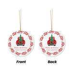 将图片加载到图库查看器，2025クリスマス限定！オーダーメイド クリスマスオーナメント｜名前入り・選べるデザイン・陶器製｜レッドリース
