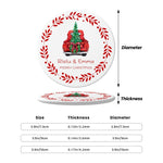 将图片加载到图库查看器，2025クリスマス限定！オーダーメイド クリスマスオーナメント｜名前入り・選べるデザイン・陶器製｜レッドリース
