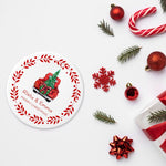 将图片加载到图库查看器，2025クリスマス限定！オーダーメイド クリスマスオーナメント｜名前入り・選べるデザイン・陶器製｜レッドリース
