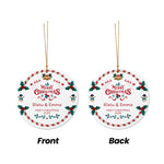 将图片加载到图库查看器，2025クリスマス限定！オーダーメイド クリスマスオーナメント｜名前入り・陶器製｜SNOWMAN 雪だるま
