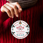 将图片加载到图库查看器，2025クリスマス限定！オーダーメイド クリスマスオーナメント｜名前入り・陶器製｜SNOWMAN 雪だるま
