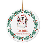 将图片加载到图库查看器，2025クリスマス限定！オーダーメイド クリスマスオーナメント｜名前入り・選べるデザイン・陶器製｜グリーンリース 3
