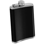 画像をギャラリービューアに読み込む, NEW! 名前入り☆商店風☆携帯用酒壺♪ 創業年・8oz ステンレスフラスコ｜高級PUレザー仕上げ｜父の日・誕生日・ギフトに最適
