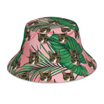 将图片加载到图库查看器，ペット写真でつくるオリジナルリバーシブル 反射素材 バケットハット  - 18下地色 ハワイアンスタイル
