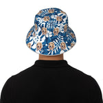 将图片加载到图库查看器，ペット写真でつくるオリジナルリバーシブル 反射素材 バケットハット  - 18下地色 ハワイアンスタイル
