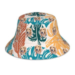 将图片加载到图库查看器，ペット写真でつくるオリジナルリバーシブル 反射素材 バケットハット  - 18下地色 ハワイアンスタイル
