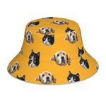 将图片加载到图库查看器，ペット写真でつくるオリジナルリバーシブル 反射素材 バケットハット  - 50下地色
