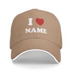 画像をギャラリービューアに読み込む, I LOVE ○○ 名前入り 野球帽♪ オリジナル名入れギフト
